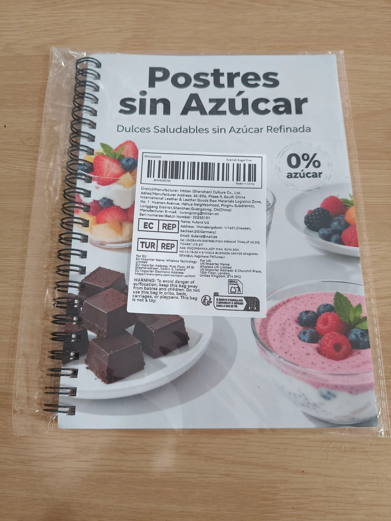Color-illustrated sugar-free dessert recipe book, new – photo 4